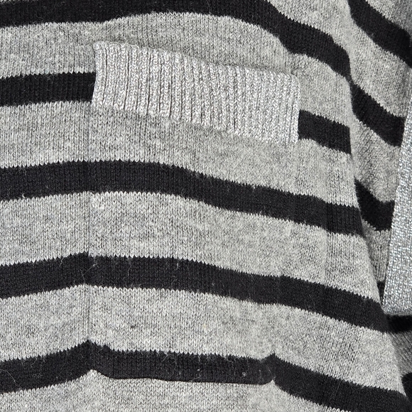 Women's Calvin Klein Striped Gray Sweater Size S - Picture 5 of 9